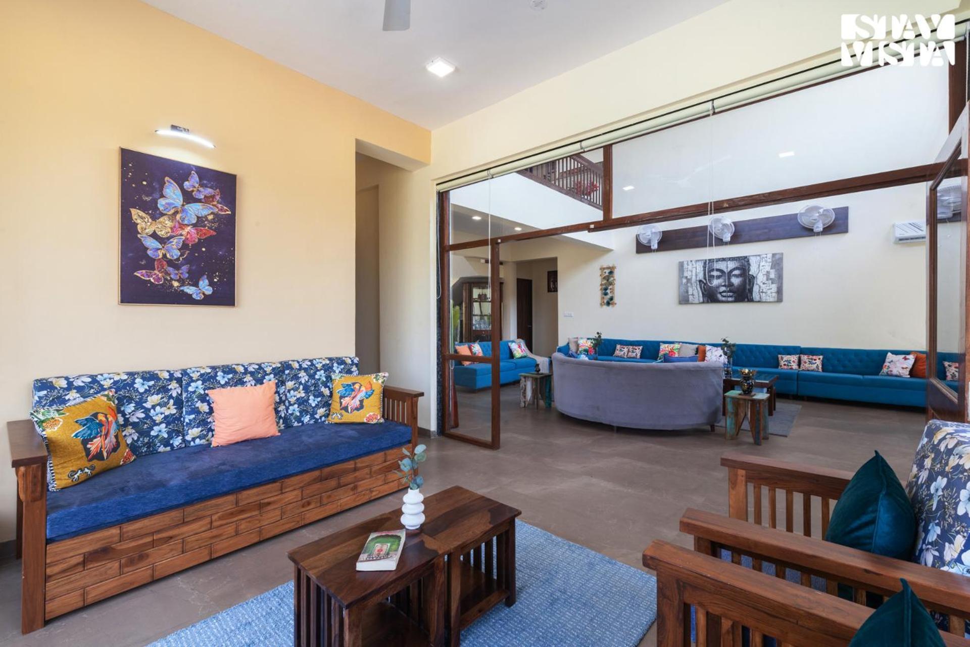 Stayvista'S Hillside Meadows - Mountainside Retreat With Farm View, Pool & Deck, Lawn & Gazebo Chinchavli エクステリア 写真